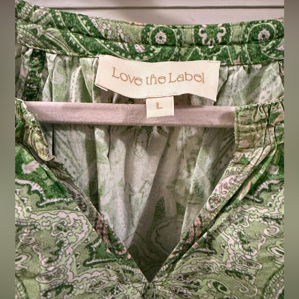 Love The Label Dawson Matching Set Skirt & Shirt in Mason Paisley Green - Picture 7 of 15